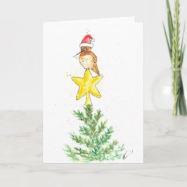 Tarjeta de Navidad del colibrí