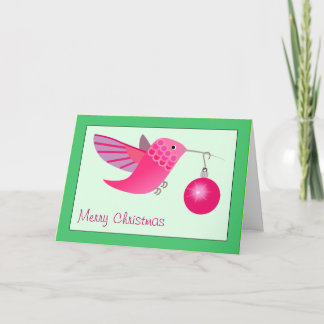Tarjeta de Navidad del colibrí