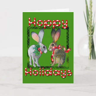 Tarjeta de Navidad del conejo