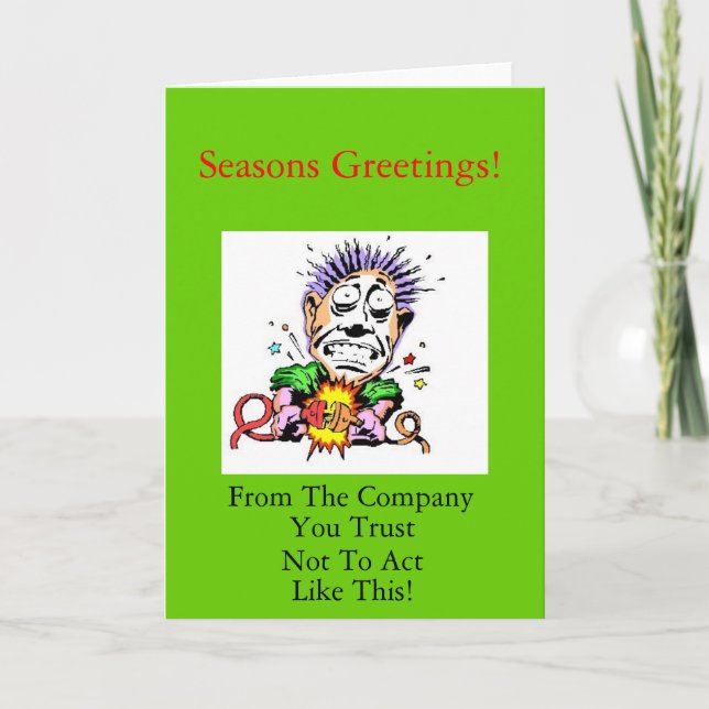 Tarjeta de navidad del contratista (Anverso)