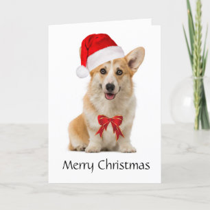 Tarjeta de Navidad del Corgi