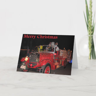 Tarjeta de Navidad del desfile de la luz eléctrica