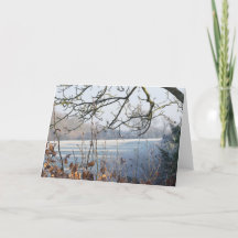 Tarjeta de Navidad del día de fiesta - escena