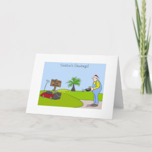 Tarjeta de Navidad del dibujo animado para los