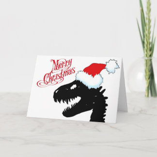 Tarjeta de Navidad del dinosaurio