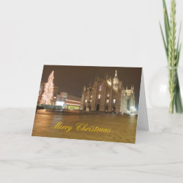 Tarjeta de Navidad del Duomo de Milano