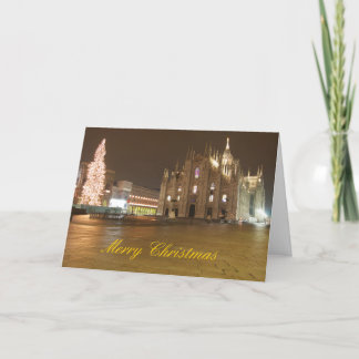 Tarjeta de Navidad del Duomo de Milano