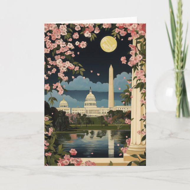 Tarjeta de Navidad del Edificio del Capitolio de D (Anverso)