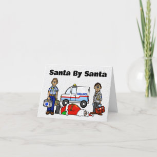 Tarjeta de Navidad del Equipo de EMS que salva a S