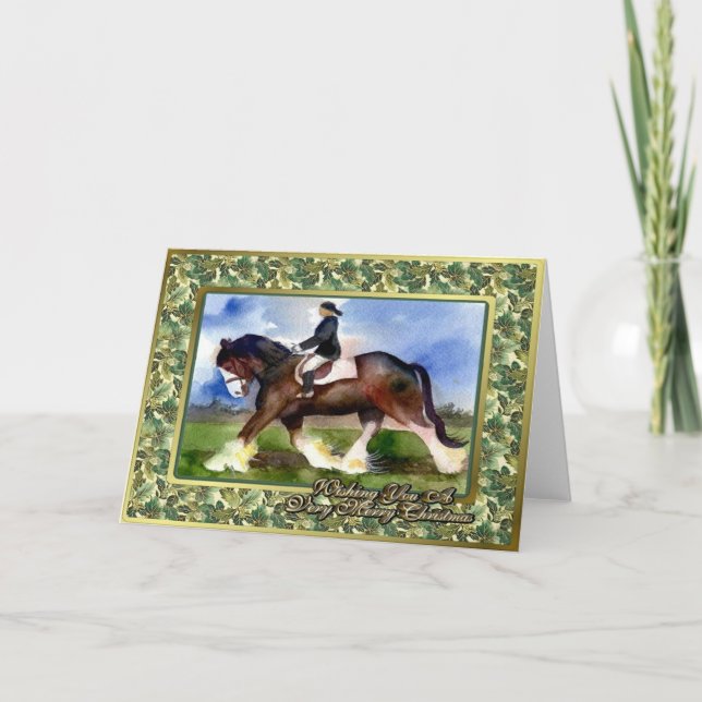 Tarjeta de Navidad del espacio en blanco del (Anverso)