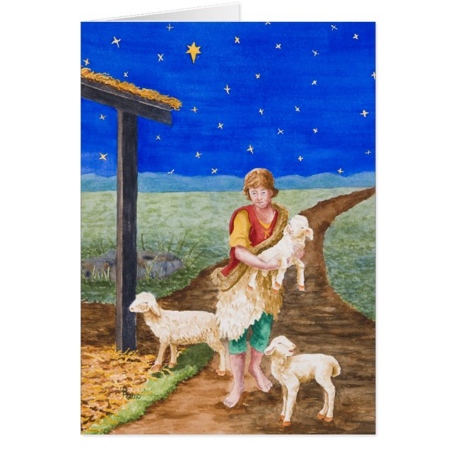 Tarjeta de Navidad del este de la estrella (Frente)