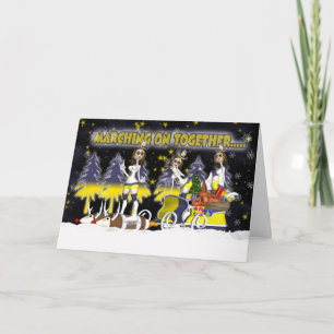 Tarjeta de Navidad del fan de Leeds con los