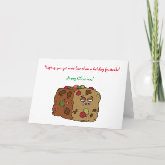 Tarjeta de Navidad del Fruitcake