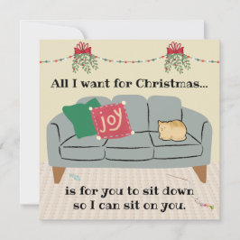 Tarjeta de Navidad del Gato, Gato de Pan de Naranj