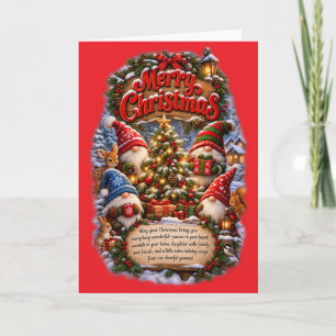 Tarjeta de Navidad del Gnomo de Navidad