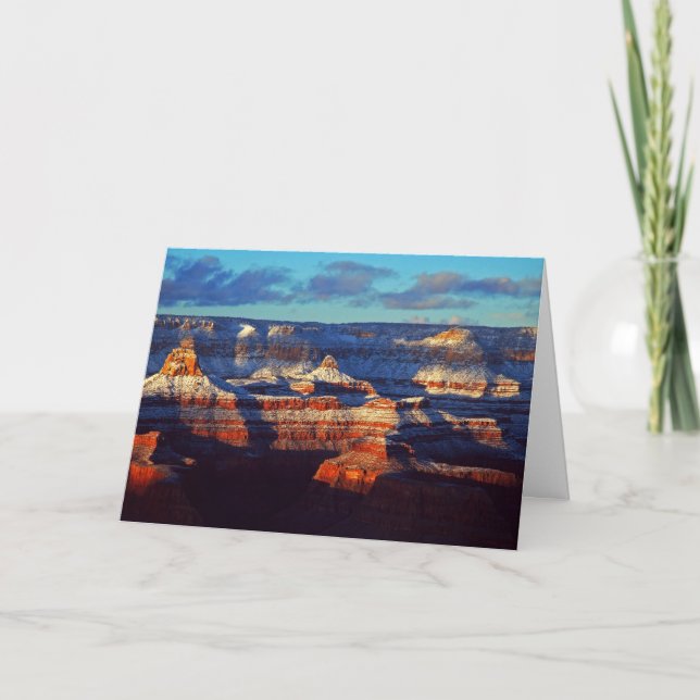 Tarjeta de Navidad del Gran Cañón (Anverso)