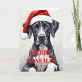 tarjeta de Navidad del Gran Danés