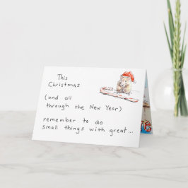 Tarjeta de Navidad del hámster