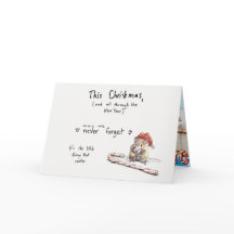 Tarjeta de Navidad del hámster