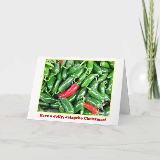 Tarjeta de Navidad del Jalapeno (Anverso)