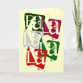 TARJETA DE NAVIDAD DEL LA DEL LA DEL FA