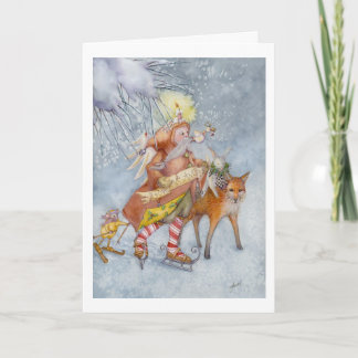 Tarjeta de Navidad del "mensajero"