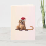 Tarjeta de Navidad del mono de los bebés del<br><div class="desc">Mono de las Felices Navidad</div>