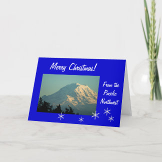 Tarjeta de Navidad del Monte Rainier