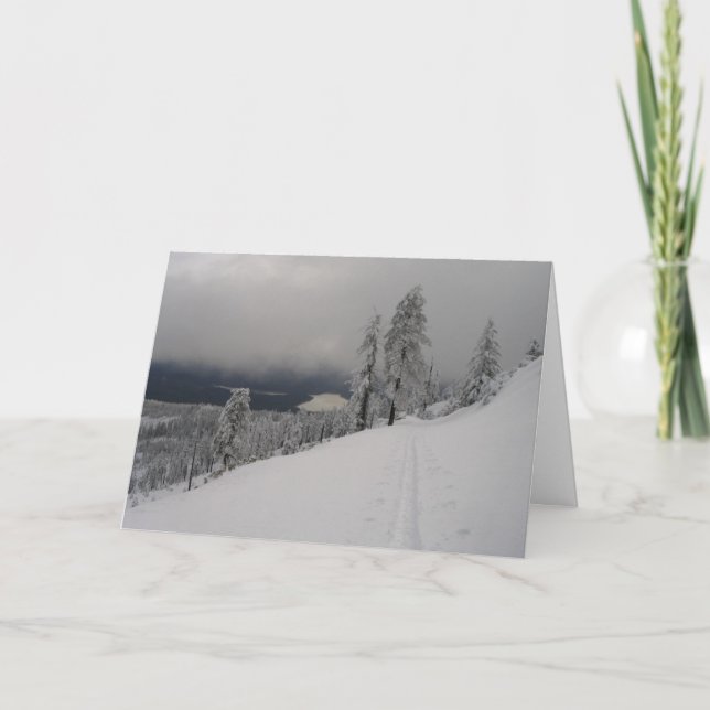 Tarjeta de Navidad del Mt. del casco (Anverso)