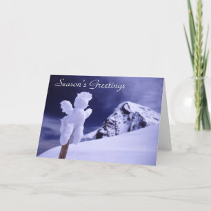 Tarjeta de Navidad del muñeco de nieve