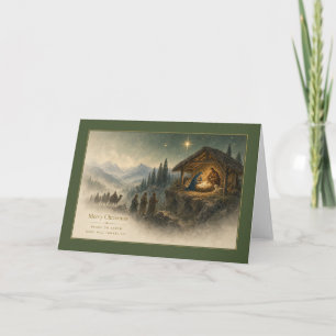 Tarjeta de Navidad del Nacimiento del Valle de la