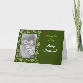 Tarjeta de Navidad del orangután del bebé