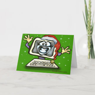 Tarjeta de Navidad del ordenador