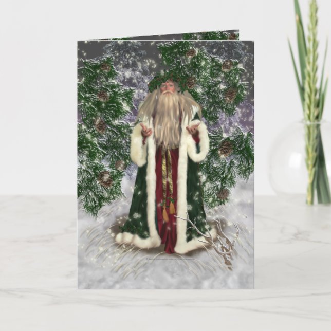 Tarjeta de Navidad del padre (Anverso)