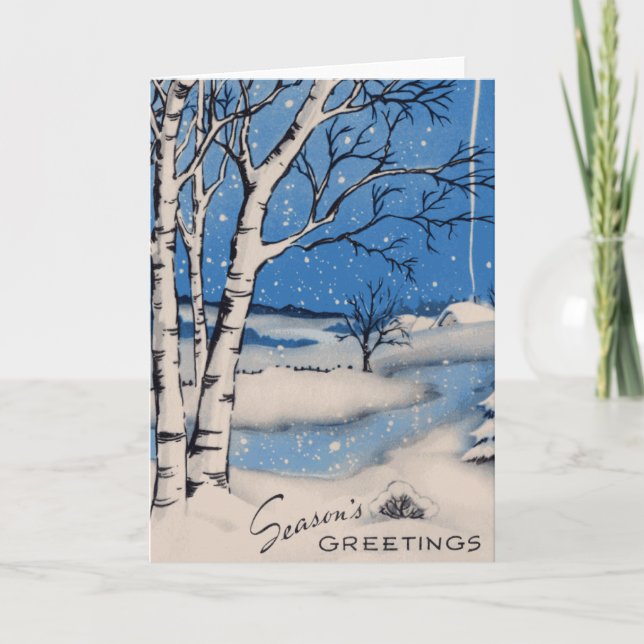 Tarjeta de Navidad del país de las maravillas del (Anverso)