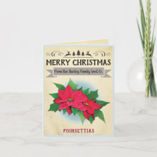 Tarjeta de Navidad del paquete de la semilla del
