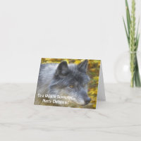Tarjeta de Navidad del partidario de la fauna del