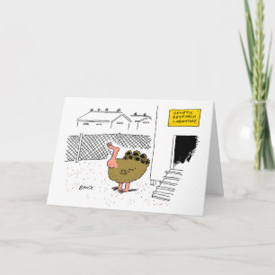 Tarjeta de Navidad del pavo del GM