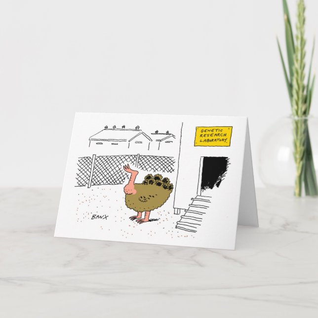 Tarjeta de Navidad del pavo del GM (Anverso)