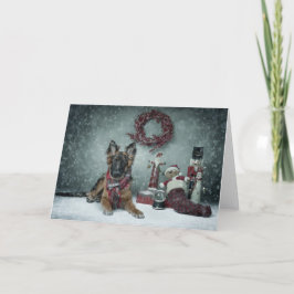 Tarjeta de Navidad del perrito