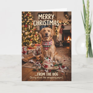 Tarjeta de Navidad del Perro