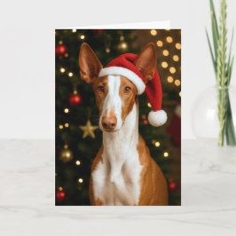 Tarjeta de Navidad del Podenco Ibicenco