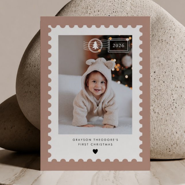 Tarjeta de Navidad del primer cumpleaños de bebé c (Subido por el creador)