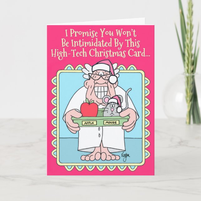 Tarjeta de Navidad del RATÓN de APPLE (Anverso)