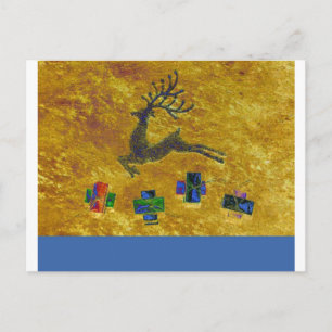 Tarjeta de Navidad del reno
