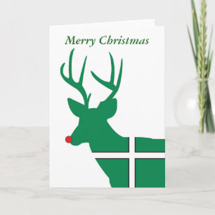 Tarjeta de Navidad del reno del navidad de Devon