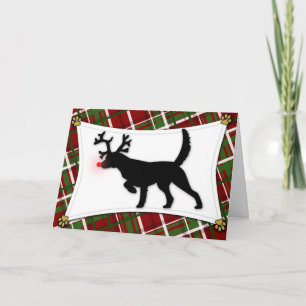 Tarjeta de Navidad del reno del organismo de