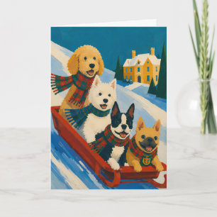 Tarjeta de Navidad del Terrier Blanco de West High