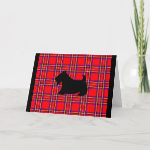 Tarjeta de Navidad del Terrier Escocés