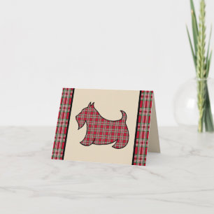 Tarjeta de Navidad del Terrier Escocés